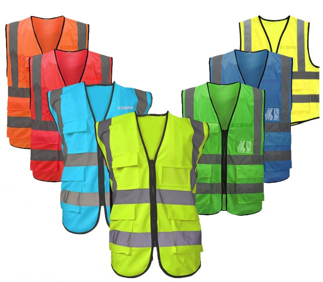 Safety Vest - Multi-pocket & Reflective